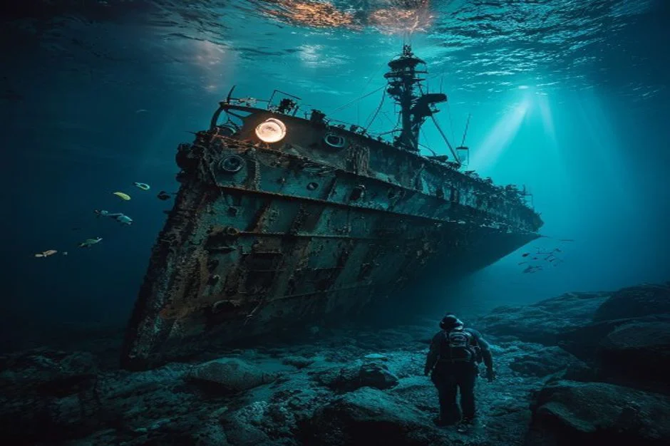 Scapa Flow, UK : la flotte allemande coulée en 1919