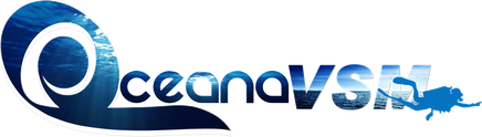 OCEANA V.S.M centre et école de plongée. Activité subaquatique, Arcachon, bassin. Atlantique, plongée logo
