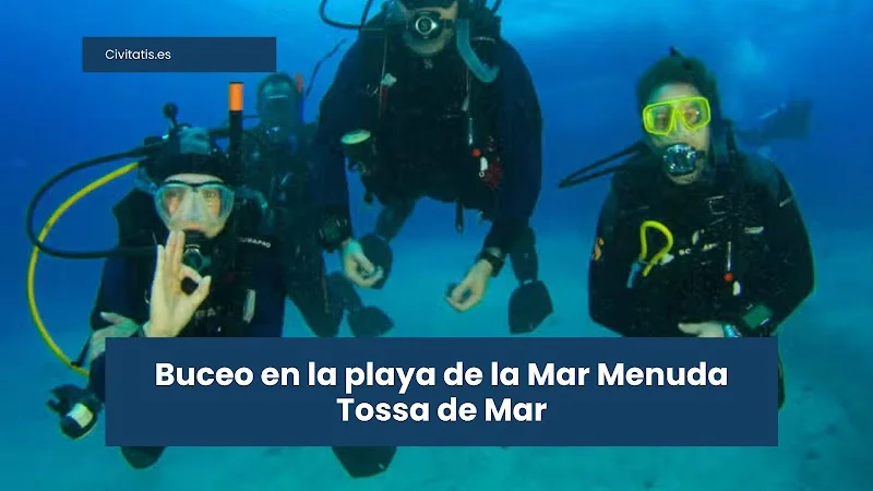 Buceo en la playa de la Mar Menuda Tossa de Mar
