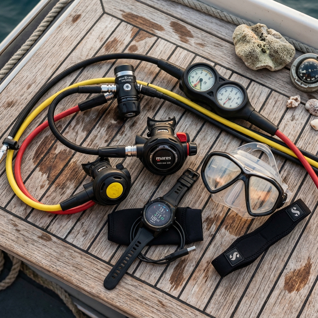 Guida completa all'attrezzatura subacquea: come scegliere computer ed erogatori